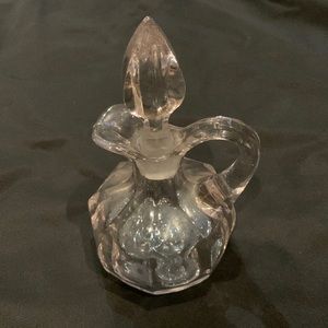 Vintage Glass Cruet Bottle Light Purple Color Unmarked